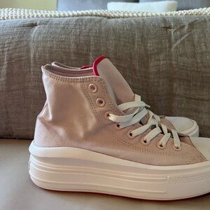 Pink Platform Converse